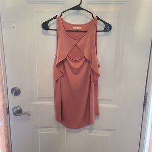 Cute salmon pink tank top style shirt